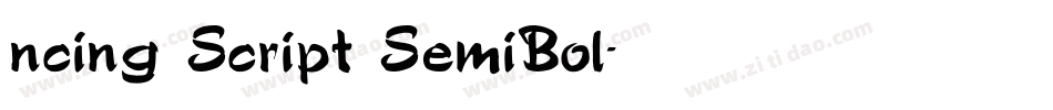 ncing Script SemiBol字体转换